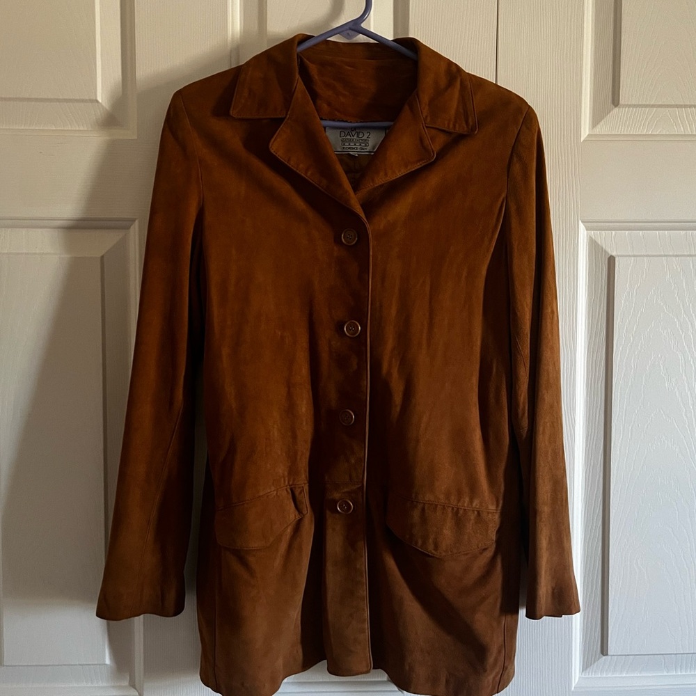 David 2 Leather Factory Suede Leather Jacket